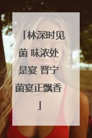 林深时见菌 味浓处是宴 晋宁菌宴正飘香
