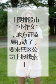 摸排股市“小作文”，地方证监局行动了，要求辖区公司上报线索