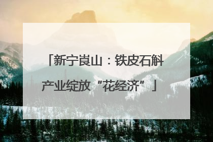 新宁崀山：铁皮石斛产业绽放“花经济”