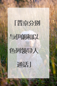 普京分别与伊朗和以色列领导人通话