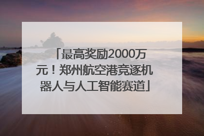最高奖励2000万元！郑州航空港竞逐机器人与人工智能赛道