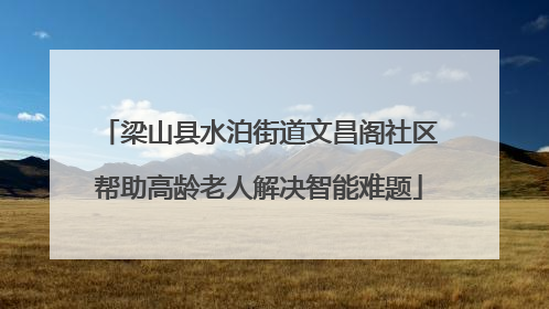 梁山县水泊街道文昌阁社区帮助高龄老人解决智能难题