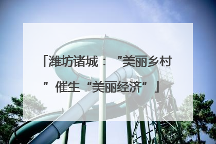 潍坊诸城：“美丽乡村”催生“美丽经济”