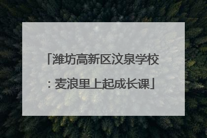 潍坊高新区汶泉学校：麦浪里上起成长课