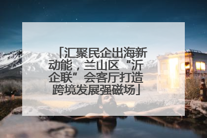 汇聚民企出海新动能，兰山区“沂企联”会客厅打造跨境发展强磁场