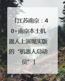 江苏南京：40+南京本土机器人上演现实版的“机器人总动员”