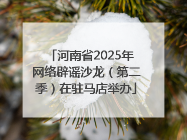 河南省2025年网络辟谣沙龙（第二季）在驻马店举办