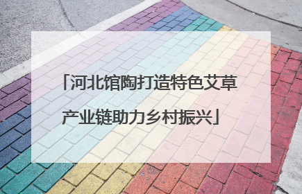 河北馆陶打造特色艾草产业链助力乡村振兴