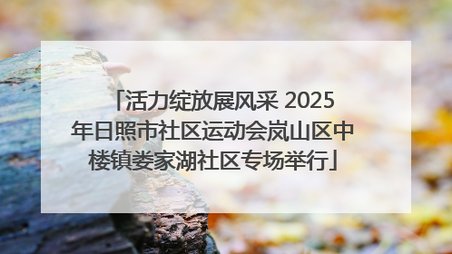 活力绽放展风采 2025年日照市社区运动会岚山区中楼镇娄家湖社区专场举行