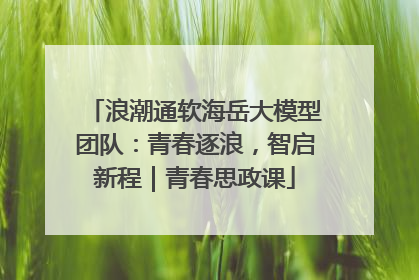浪潮通软海岳大模型团队：青春逐浪，智启新程｜青春思政课