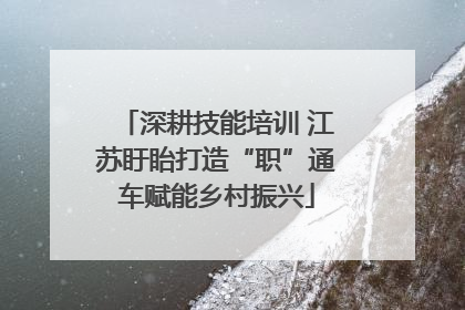 深耕技能培训 江苏盱眙打造“职”通车赋能乡村振兴