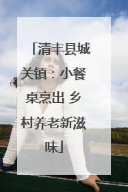 清丰县城关镇：小餐桌烹出 乡村养老新滋味