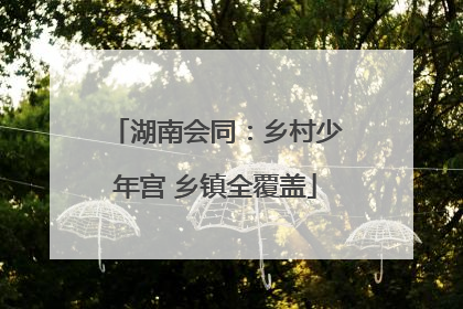 湖南会同:乡村少年宫 乡镇全覆盖
