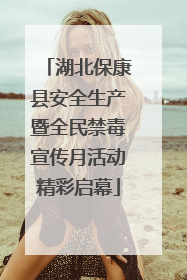 湖北保康县安全生产暨全民禁毒宣传月活动精彩启幕