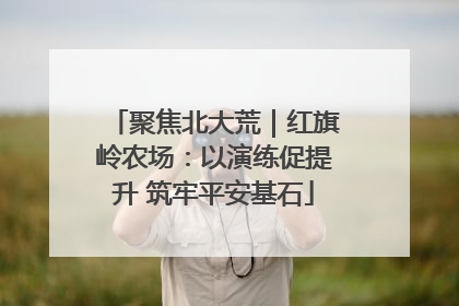 聚焦北大荒｜红旗岭农场：以演练促提升 筑牢平安基石