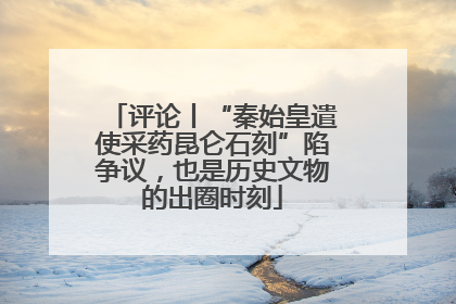 评论丨“秦始皇遣使采药昆仑石刻”陷争议，也是历史文物的出圈时刻