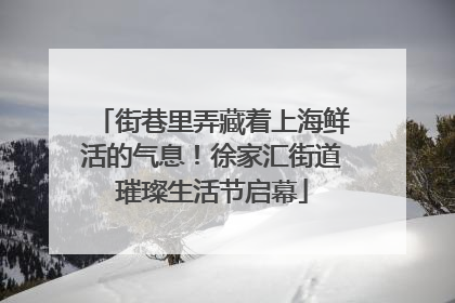 街巷里弄藏着上海鲜活的气息！徐家汇街道璀璨生活节启幕