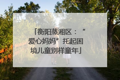 衡阳蒸湘区：“爱心妈妈”托起困境儿童别样童年