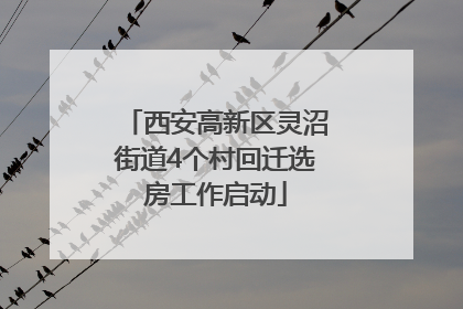 西安高新区灵沼街道4个村回迁选房工作启动