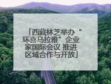 西藏林芝举办“环喜马拉雅”企业家国际会议 推进区域合作与开放