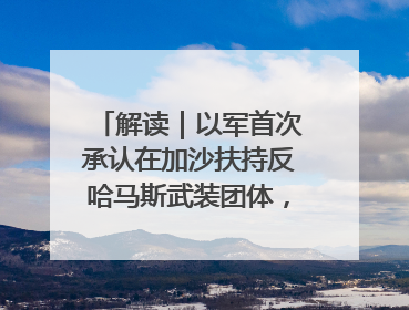 解读｜以军首次承认在加沙扶持反哈马斯武装团体，影响几何？