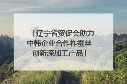 辽宁省贸促会助力中韩企业合作柞蚕丝创新深加工产品