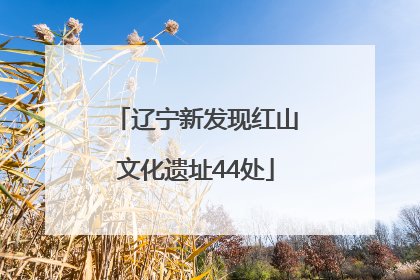 辽宁新发现红山文化遗址44处