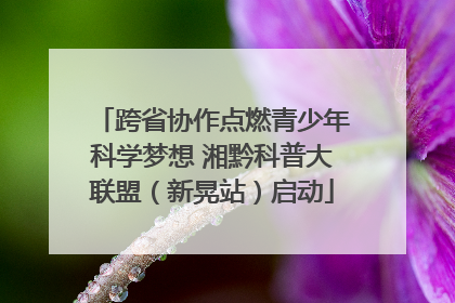 跨省协作点燃青少年科学梦想 湘黔科普大联盟（新晃站）启动