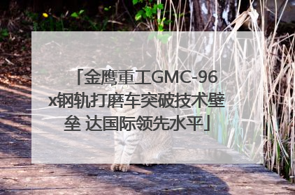 金鹰重工GMC-96x钢轨打磨车突破技术壁垒 达国际领先水平
