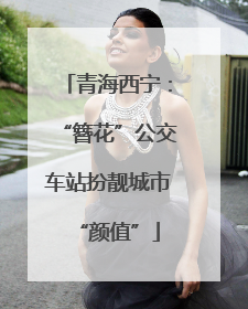 青海西宁：“簪花”公交车站扮靓城市“颜值”