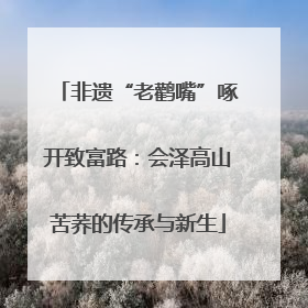 非遗“老鹳嘴”啄开致富路：会泽高山苦荞的传承与新生