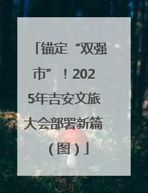 锚定“双强市”！2025年吉安文旅大会部署新篇（图）