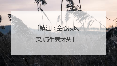 镇江：童心展风采 师生秀才艺