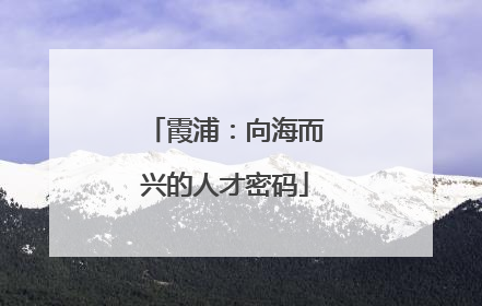 霞浦：向海而兴的人才密码