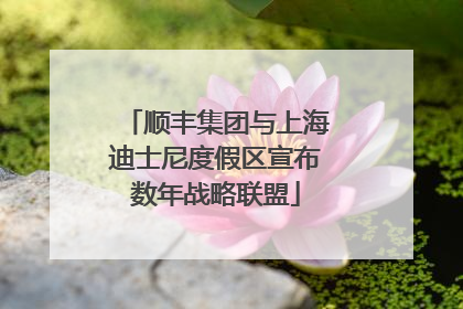 顺丰集团与上海迪士尼度假区宣布数年战略联盟