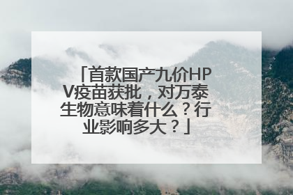 首款国产九价HPV疫苗获批，对万泰生物意味着什么？行业影响多大？