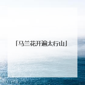 马兰花开遍太行山