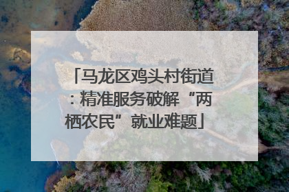 马龙区鸡头村街道：精准服务破解“两栖农民”就业难题