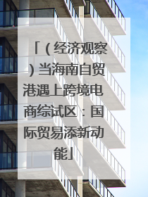 （经济观察）当海南自贸港遇上跨境电商综试区：国际贸易添新动能