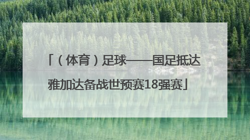 （体育）足球——国足抵达雅加达备战世预赛18强赛