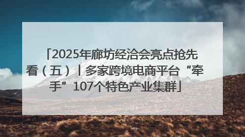 2025年廊坊经洽会亮点抢先看（五）丨多家跨境电商平台“牵手”107个特色产业集群