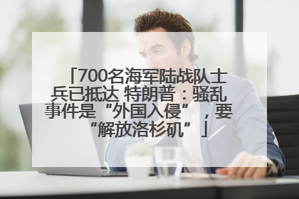 700名海军陆战队士兵已抵达 特朗普：骚乱事件是“外国入侵”，要“解放洛杉矶”
